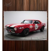 Металлическая табличка Chevrolet Camaro Z 28 Pre-production Trans Am Race Car